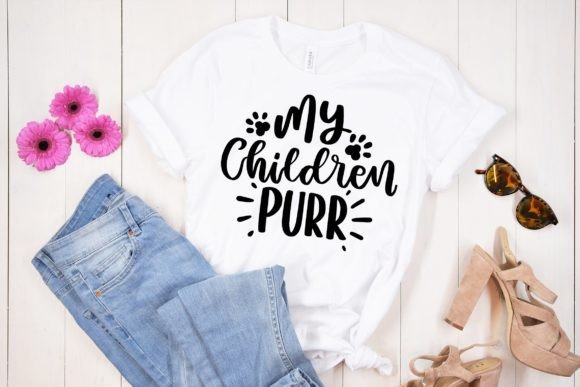 My Children Purr Funny Cat SVG Quote Review for Embroidery Projects