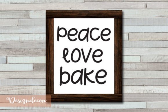 Peace Love Bake Quote Lettering Svg Review