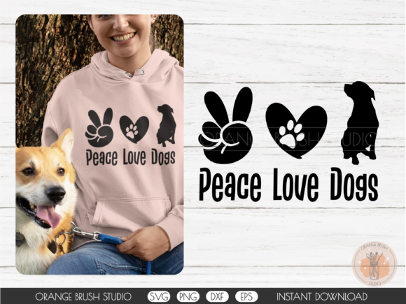 Peace Love Dogs Funny Dog Mom SVG Quote Review