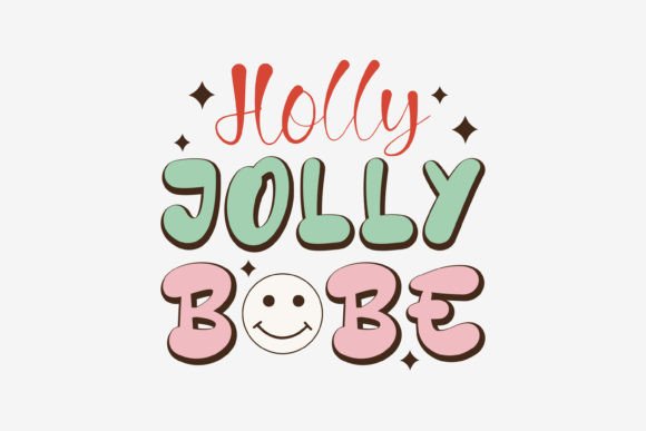 Retro Christmas SVG Quote Holly Jolly Review for Real Projects