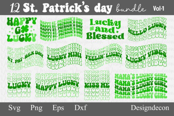 Retro St. Patrick s Day Quote Bundle Svg