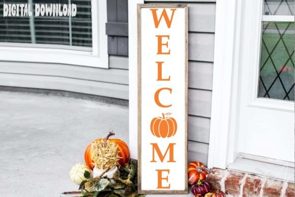 Welcome Pumpkin Porch Svg for Real Embroidery Projects